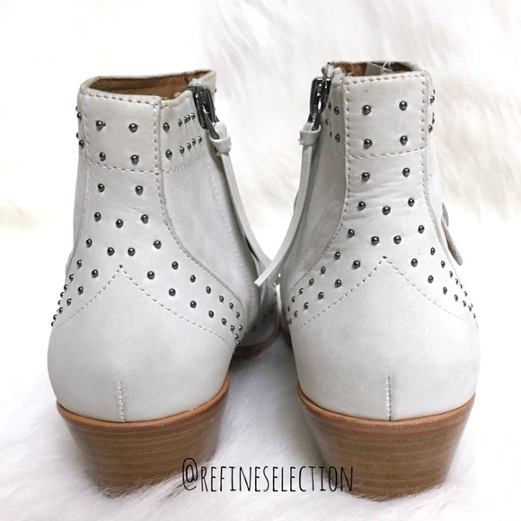 Rebecca Minkoff Addison Chalk Studded Ankle Boots - Picture 4 of 8